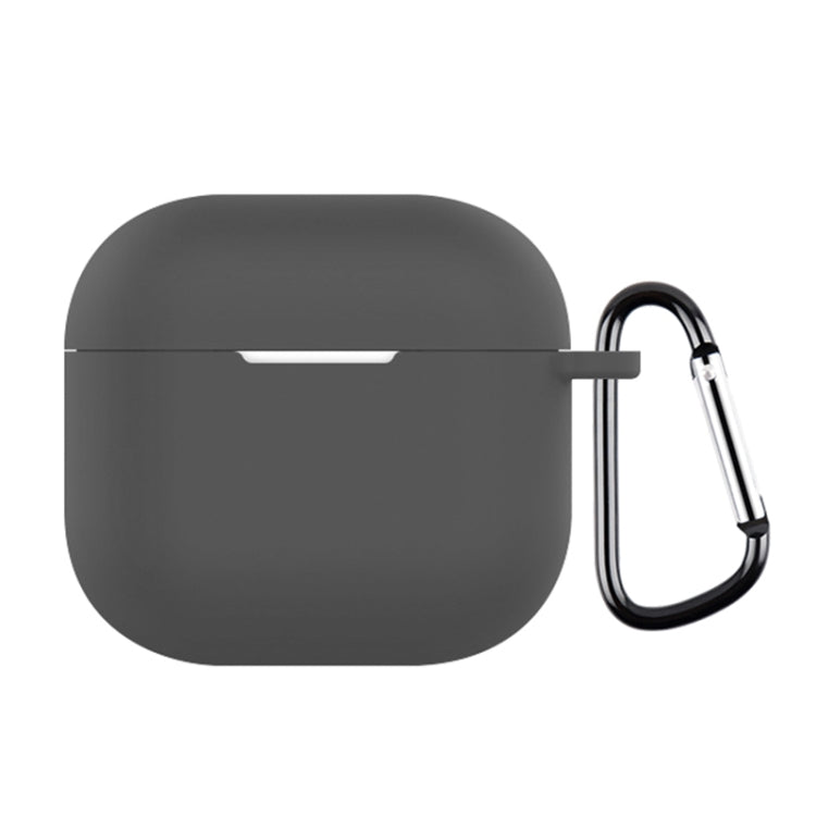 For AirPods 4 Silicone Earphone Protective Case with Hook(Galaxy Grey) - For AirPods 4 by PMC Jewellery | Online Shopping South Africa | PMC Jewellery | Buy Now Pay Later Mobicred