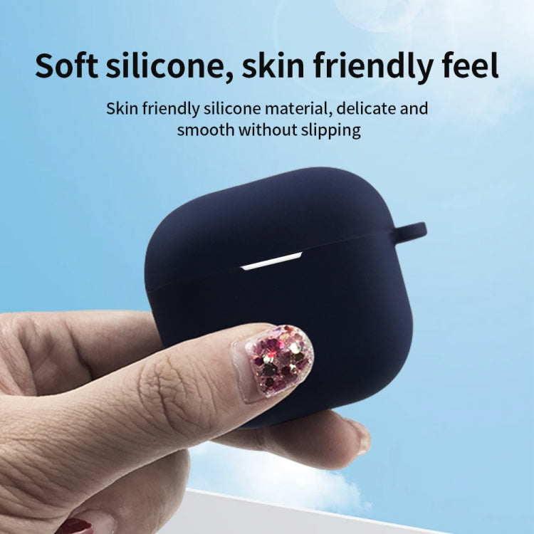 For AirPods 4 Silicone Earphone Protective Case with Hook(Lavender) - For AirPods 4 by PMC Jewellery | Online Shopping South Africa | PMC Jewellery | Buy Now Pay Later Mobicred
