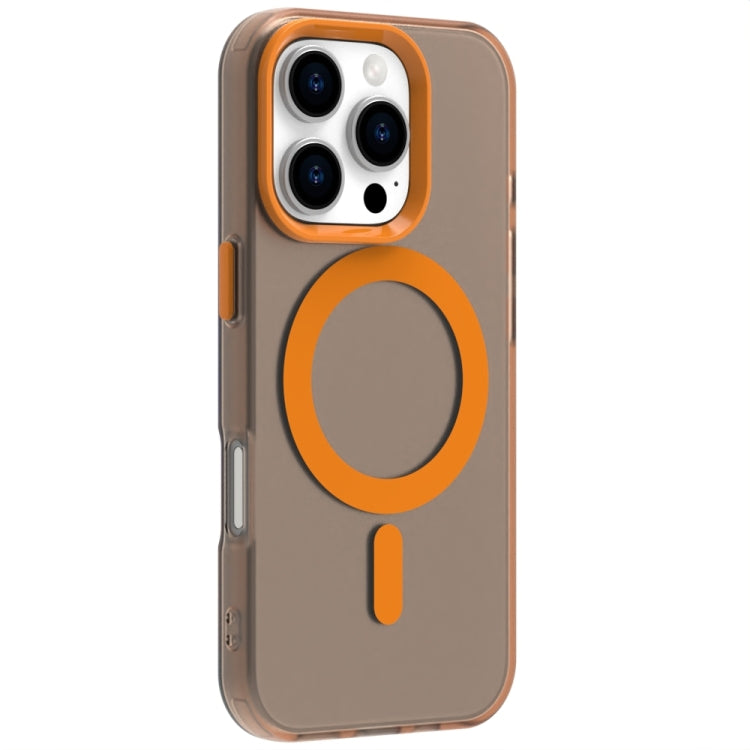 For iPhone 16 Pro Candy Magsafe PC Hybrid TPU Phone Case(Orange) - iPhone 16 Pro Cases by PMC Jewellery | Online Shopping South Africa | PMC Jewellery | Buy Now Pay Later Mobicred