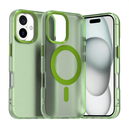 For iPhone 16 Plus Candy Magsafe PC Hybrid TPU Phone Case(Green) - iPhone 16 Plus Cases by PMC Jewellery | Online Shopping South Africa | PMC Jewellery | Buy Now Pay Later Mobicred