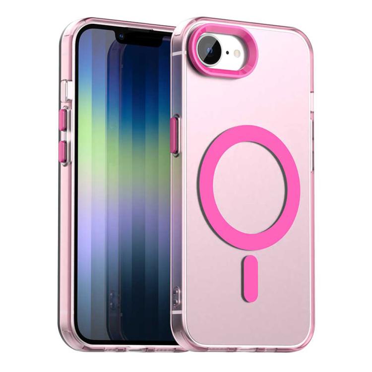 For iPhone 16e Candy Magsafe PC Hybrid TPU Phone Case(Red) - iPhone 16e Cases by PMC TechLife | Online Shopping South Africa | PMC TechLife | Buy Now Pay Later Mobicred