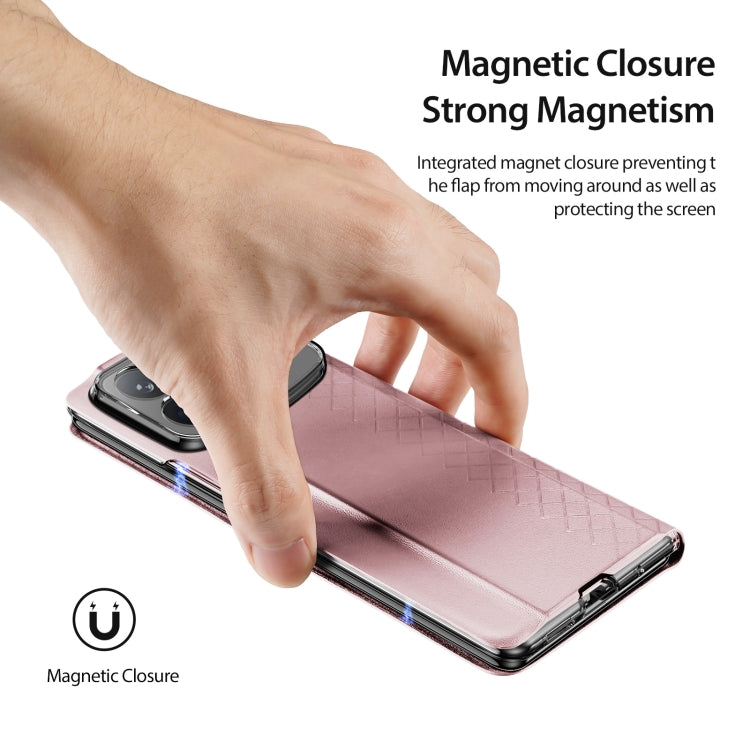 For Xiaomi Mix Fold 4 DUX DUCIS Bril Series PU + TPU Phone Case(Pink) - Mix Fold 4 Cases by DUX DUCIS | Online Shopping South Africa | PMC Jewellery | Buy Now Pay Later Mobicred