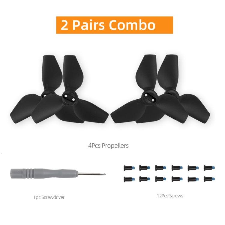 For DJI Neo Sunnylife 2016S Drone Color 3-Blade Propeller, Quantity:2 pairs(Black) - free shipping - PMC TechLife - Order now!