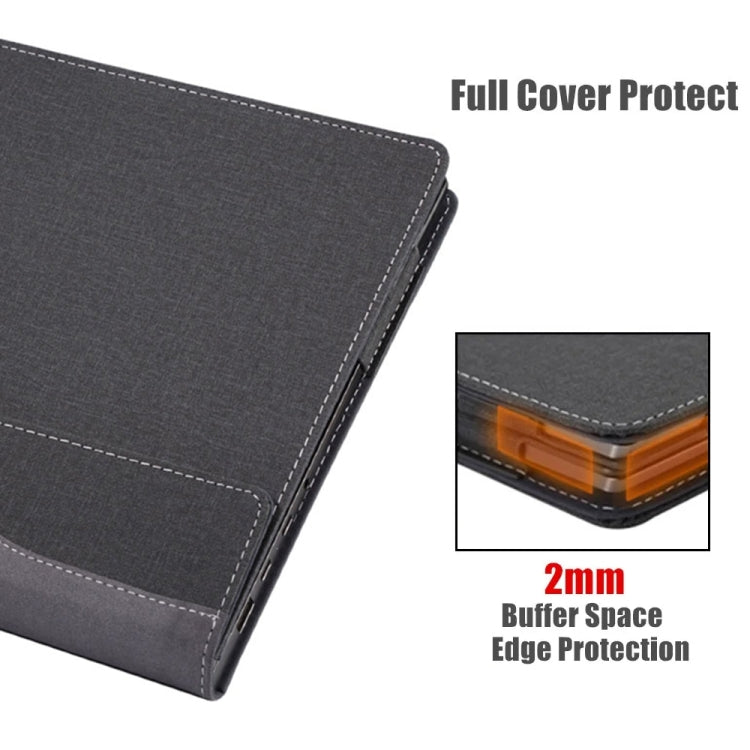 For Dell Latitude 7455 14 inch Leather Laptop Shockproof Protective Case(Wine Red) - free shipping - PMC Jewellery - Order now!