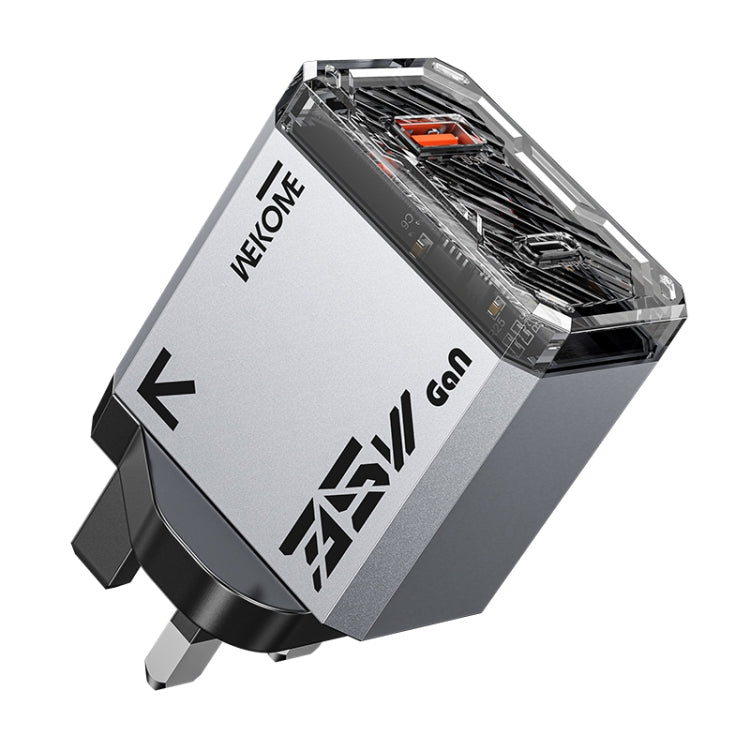 WK WP-U23 Pioneer Series 35W USB-C / Type-C, USB GaN Fast Charger, Plug Type:UK Plug(Tarnish) - free shipping - PMC TechLife - Order now!