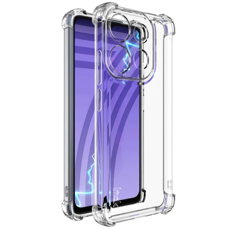 For Tecno Spark Go 2023 IMAK UX-4 Series Four-corner Shockproof Phone Case(Transparent) - Tecno Cases by imak | Online Shopping South Africa | PMC TechLife | Buy Now Pay Later Mobicred