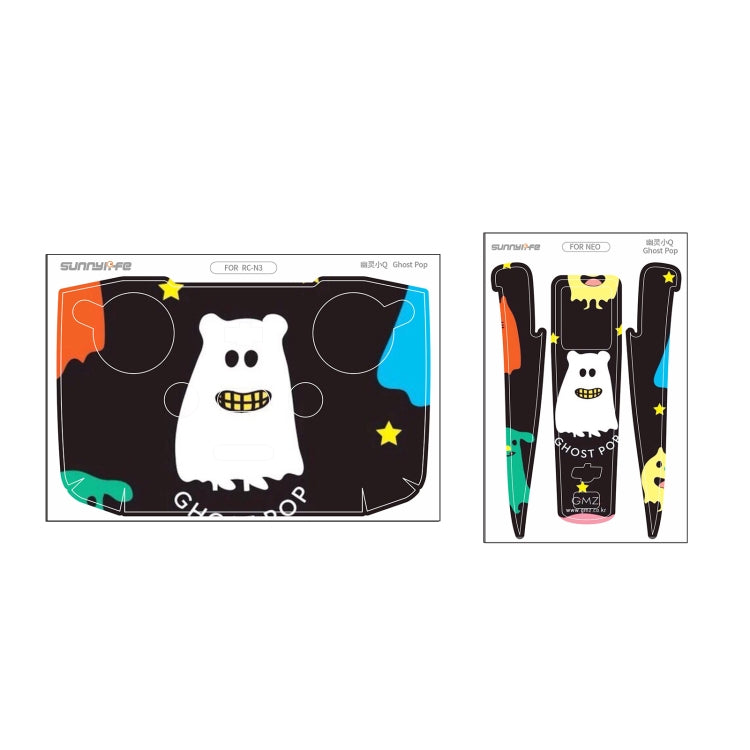 For DJI Neo Drone Body Remote Control Protective Sticker(Ghost Pop) - free shipping - PMC TechLife - Order now!