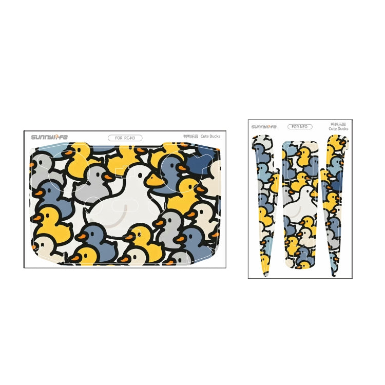 For DJI Neo Drone Body Remote Control Protective Sticker(Cute Ducks) - free shipping - PMC TechLife - Order now!