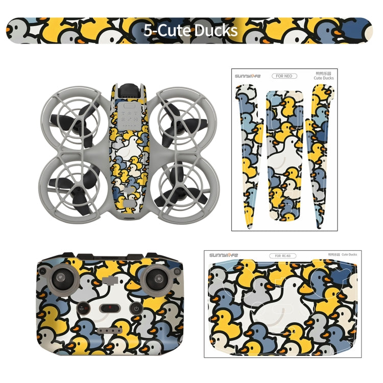 For DJI Neo Drone Body Remote Control Protective Sticker(Cute Ducks) - free shipping - PMC TechLife - Order now!