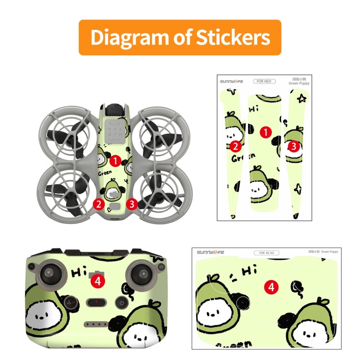 For DJI Neo Drone Body Remote Control Protective Sticker(Graffiti Boom) - free shipping - PMC TechLife - Order now!