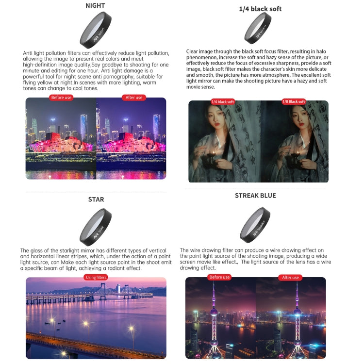For DJI Neo JSR KB Series Drone Lens Filter, Filter:3 in 1 CPL ND8/16 - free shipping - PMC TechLife - Order now!