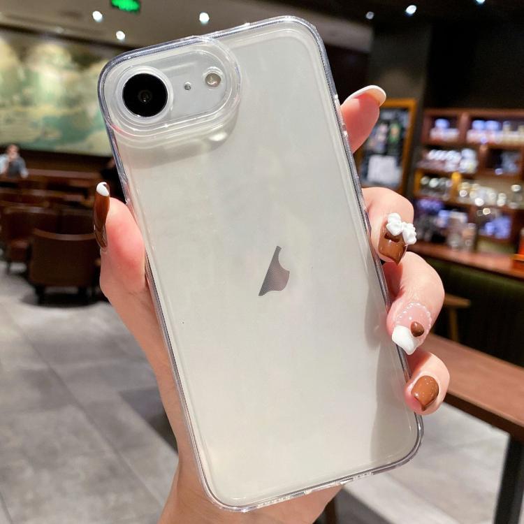 For iPhone 16e Angel Eye Straight Edge Full Cover TPU Phone Case(Transparent) - iPhone 16e Cases by PMC TechLife | Online Shopping South Africa | PMC TechLife | Buy Now Pay Later Mobicred