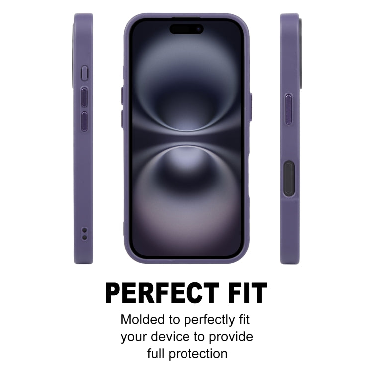 For iPhone 16 Plus GEBEI Skin Feel MagSafe Magnetic Phone Case(Purple) - free shipping - PMC Jewellery - Order now!