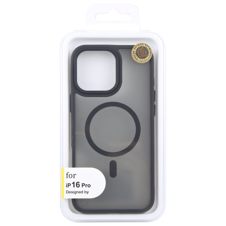 For iPhone 16 Pro GEBEI Skin Feel MagSafe Magnetic Phone Case(Black) -  by GEBEI | Online Shopping South Africa | PMC Jewellery | Buy Now Pay Later Mobicred
