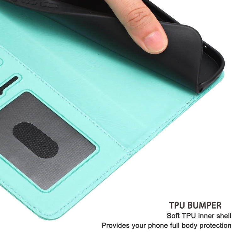 For iPhone 16e Floral Embossed Pattern Leather Phone Case(Light Green) - iPhone 16e Cases by PMC TechLife | Online Shopping South Africa | PMC TechLife | Buy Now Pay Later Mobicred