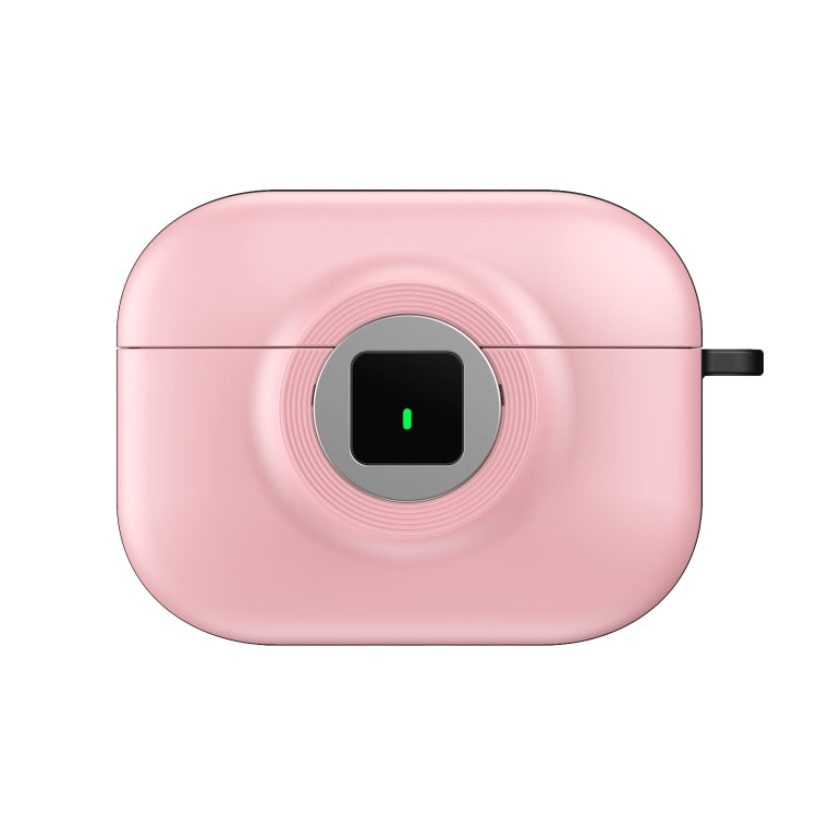 For AirPods 3 Camera Series PC + TPU Headset Shockproof Carbon Fibre Case(Pink) - For AirPods 3 by PMC Jewellery | Online Shopping South Africa | PMC Jewellery | Buy Now Pay Later Mobicred