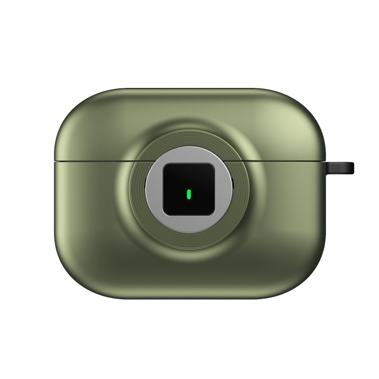For AirPods 3 Camera Series PC + TPU Headset Shockproof Carbon Fibre Case(Green) - For AirPods 3 by PMC Jewellery | Online Shopping South Africa | PMC Jewellery | Buy Now Pay Later Mobicred