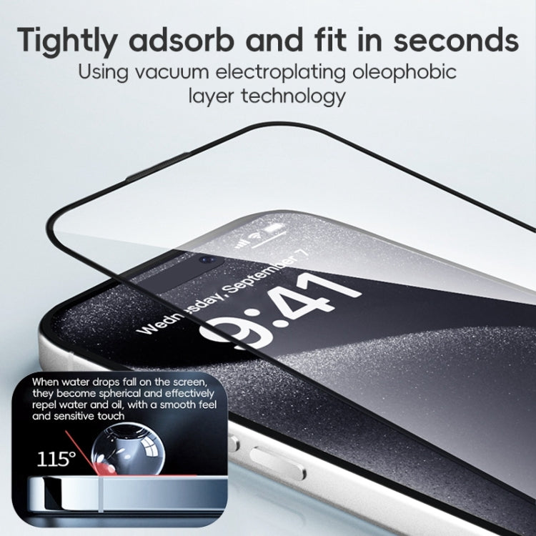 For iPhone 16 Plus ZGA 0.33mm 2.5D Anti-static HD Tempered Glass Film - free shipping - PMC Jewellery - Order now!