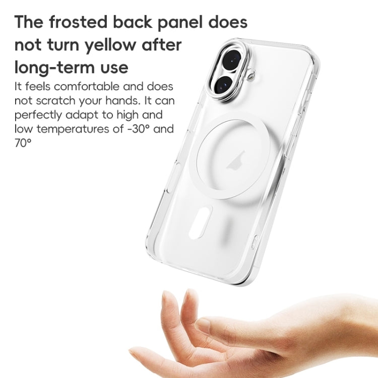 For iPhone 16 ZGA Magsafe Clear PC Tempered Glass Phone Case(Transparent) - iPhone 16 Cases by ZGA | Online Shopping South Africa | PMC Jewellery | Buy Now Pay Later Mobicred