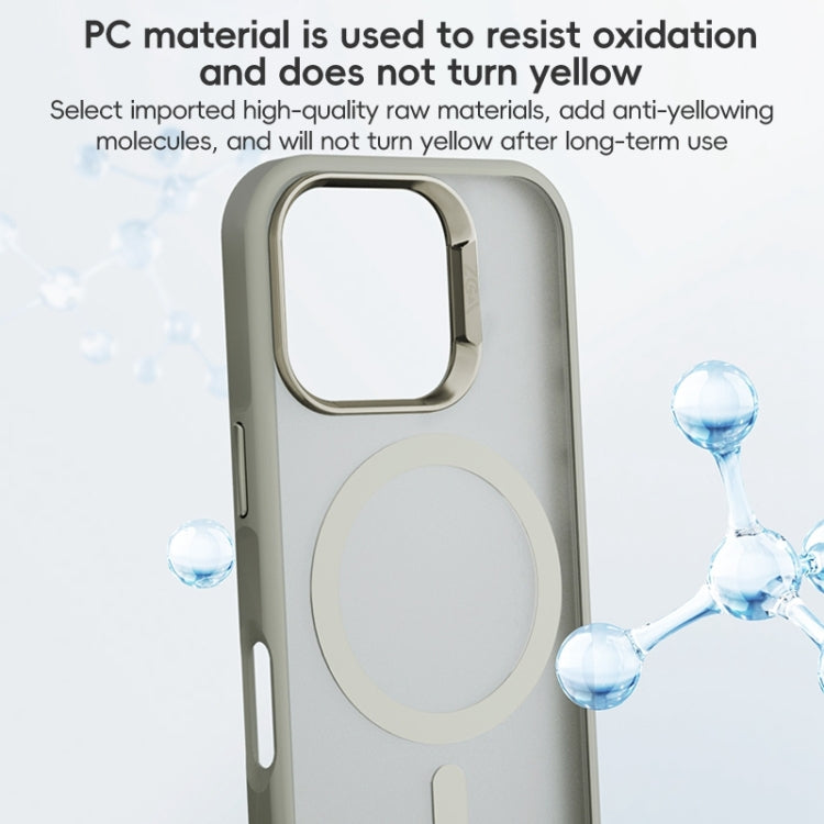 For iPhone 16 Pro ZGA Magsafe Frosted PC Hybrid TPU Phone Case(Gold) - free shipping - PMC Jewellery - Order now!