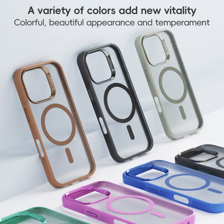 For iPhone 16 ZGA Magsafe Frosted PC Hybrid TPU Phone Case(Blue) - free shipping - PMC Jewellery - Order now!