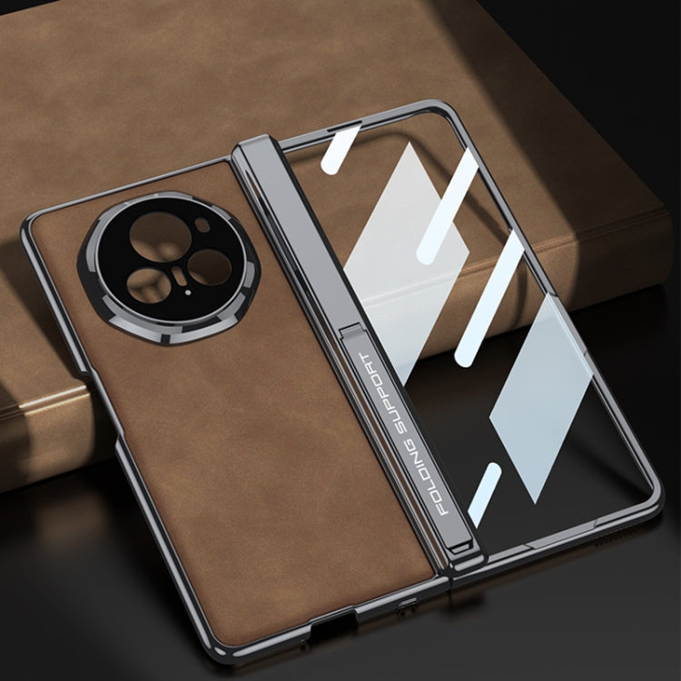 For Honor Magic V3 GKK Integrated Magnetic Fold Hinge Leather Shockproof Phone Case(Matte Gray) - free shipping - PMC Jewellery - Order now!