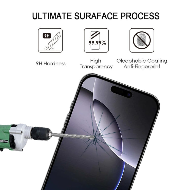 For iPhone 16 Pro Max Full Glue Screen Tempered Glass Film - iPhone 16 Pro Max Tempered Glass by PMC Jewellery | Online Shopping South Africa | PMC Jewellery | Buy Now Pay Later Mobicred