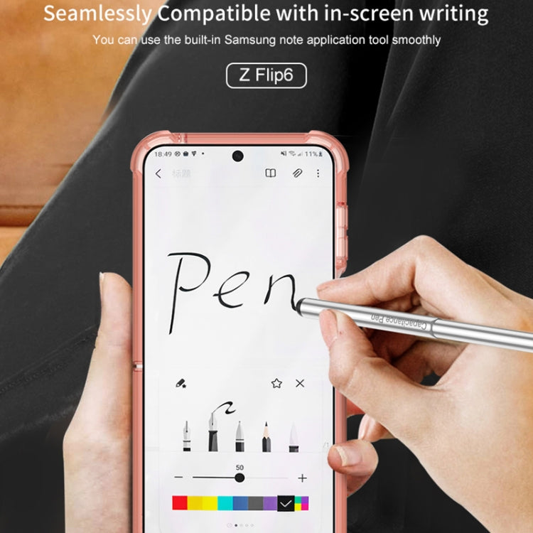 For Samsung Galaxy Z Flip6 / Flip7 FE GKK Airbag Protective Phone Case with Ring & Pen(Pink) - free shipping - PMC Jewellery - Order now!