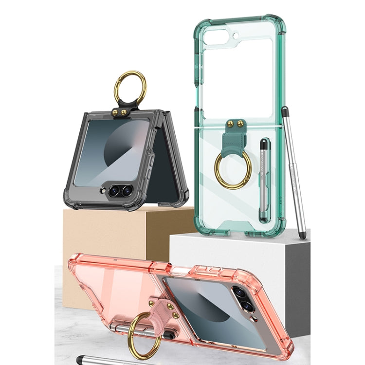 For Samsung Galaxy Z Flip6 GKK Airbag Protective Phone Case with Ring & Pen(Black) - free shipping - PMC Jewellery - Order now!