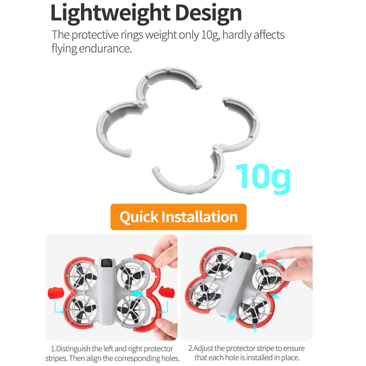 For DJI Neo Sunnylife Propeller Protective Guard Anti-collision Ring Cover(Orange) - free shipping - PMC TechLife - Order now!