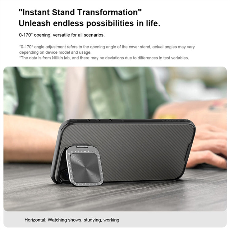 For iPhone 16 Pro NILLKIN CamShield Prop Translucent PC Phone Case(Black) - iPhone 16 Pro Cases by NILLKIN | Online Shopping South Africa | PMC Jewellery | Buy Now Pay Later Mobicred