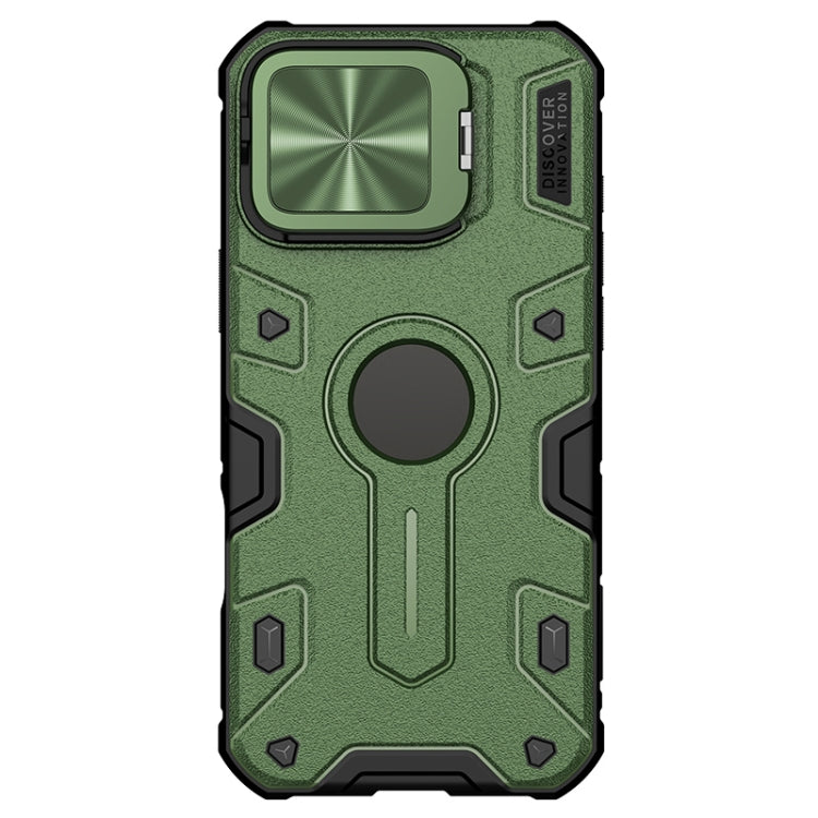 For iPhone 16 Pro Max NILLKIN Black Rhino Prop MagSafe Magnetic PC Phone Case(Green) - iPhone 16 Pro Max Cases by NILLKIN | Online Shopping South Africa | PMC Jewellery | Buy Now Pay Later Mobicred