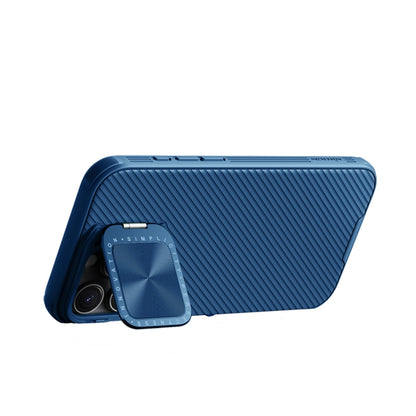 For iPhone 16 Pro NILLKIN Black Mirror Prop CD Texture Mirror Phone Case(Blue) - iPhone 16 Pro Cases by NILLKIN | Online Shopping South Africa | PMC Jewellery | Buy Now Pay Later Mobicred