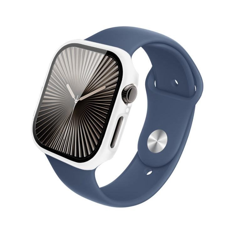For Apple Watch Series 10 42mm imak Integrated Watch Case with Film(White) - Watch Cases by imak | Online Shopping South Africa | PMc TechLife | Buy Now Pay Later Mobicred