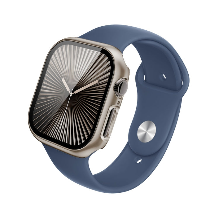 For Apple Watch Series 10 42mm imak Integrated Watch Case with Film(Titanium Gold) - free shipping - PMc TechLife - Order now!