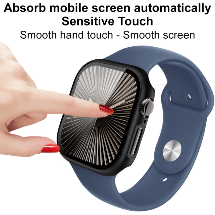 For Apple Watch Series 10 46mm imak Integrated Watch Case with Film(Titanium Gold) - free shipping - PMc TechLife - Order now!