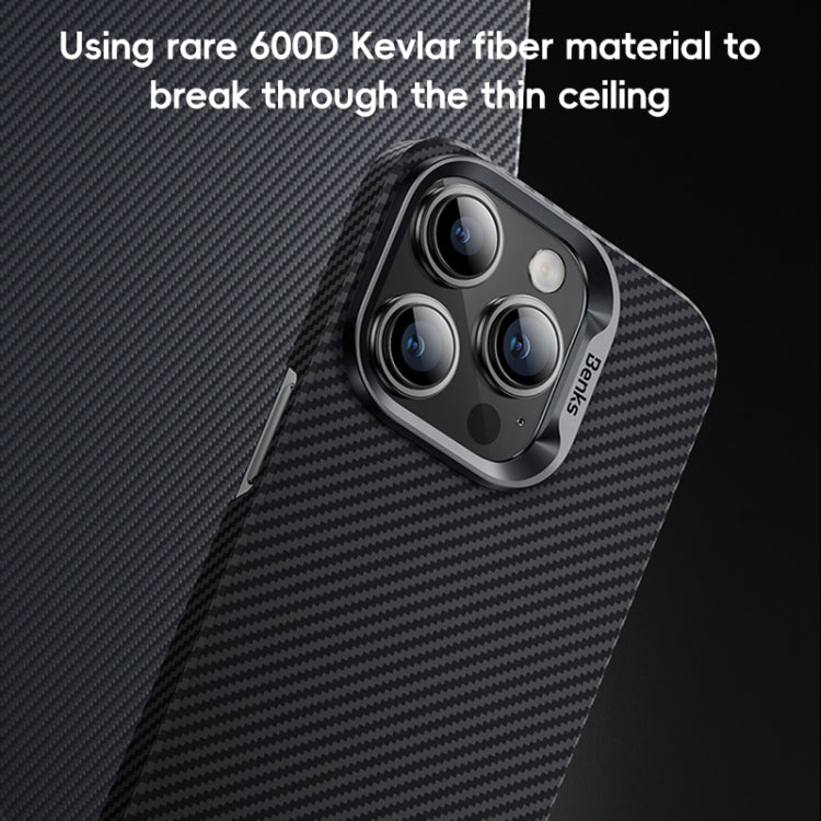 For iPhone 16 Plus Benks Classic Kevlar 600D Fiber MagSafe Phone Case(Black) - free shipping - PMC Jewellery - Order now!