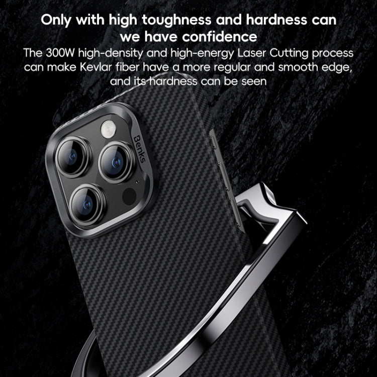For iPhone 16 Plus Benks Classic Kevlar 600D Fiber MagSafe Phone Case(Black) - free shipping - PMC Jewellery - Order now!
