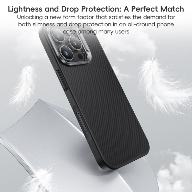 For iPhone 16 Benks MagSafe Kevlar Fiber Ultra-thin Shockproof Phone Case(Black) - free shipping - PMC Jewellery - Order now!