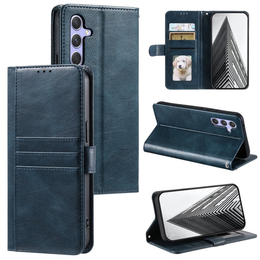 For Samsung Galaxy S25+ 5G Simple 6-Card Wallet Leather Phone Case(Navy Blue) - Galaxy S25+ 5G Cases by PMC Jewellery | Online Shopping South Africa | PMC Jewellery | Buy Now Pay Later Mobicred