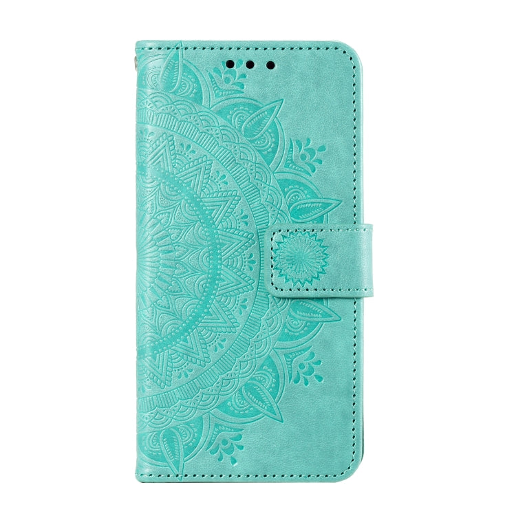 For Samsung Galaxy S25+ 5G Totem Flower Embossed Leather Phone Case(Green) - Galaxy S25+ 5G Cases by PMC TechLife | Online Shopping South Africa | PMC TechLife | Buy Now Pay Later Mobicred