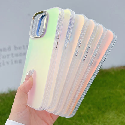 For iPhone 16 Color Plating Discoloration PC Phone Case(Silver) - iPhone 16 Cases by PMC Jewellery | Online Shopping South Africa | PMC Jewellery | Buy Now Pay Later Mobicred