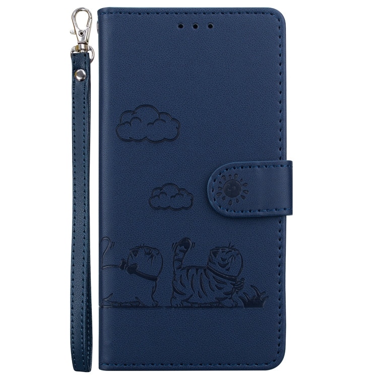 For Redmi K70 / K70 Pro Cute Cats RFID Leather Phone Case(Blue) - Xiaomi Cases by PMC Jewellery | Online Shopping South Africa | PMC Jewellery | Buy Now Pay Later Mobicred