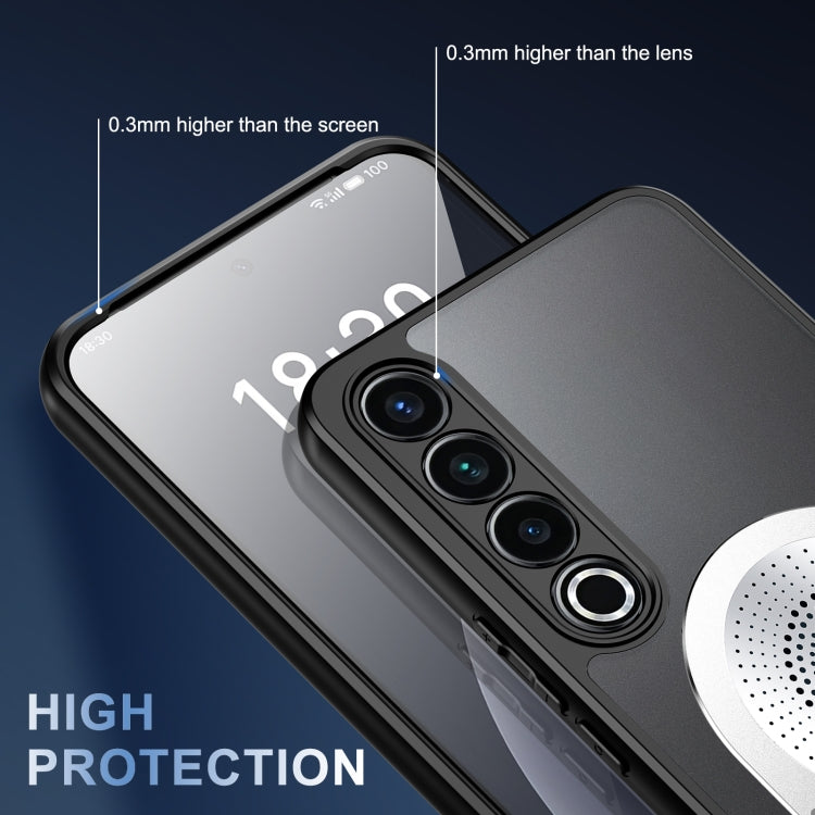 For Meizu 20 Pro Heat Dissipation Aromatherapy MagSafe Holder Phone Case(Silver) - More Brand by PMC TechLife | Online Shopping South Africa | PMC TechLife | Buy Now Pay Later Mobicred