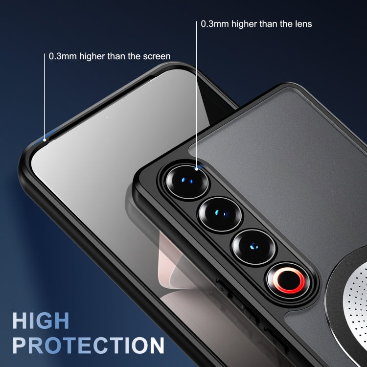 For Meizu 21 Pro Heat Dissipation Aromatherapy MagSafe Holder Phone Case(Black) - Meizu by PMC TechLife | Online Shopping South Africa | PMC TechLife | Buy Now Pay Later Mobicred
