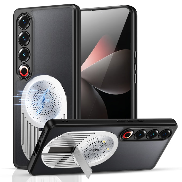 For Meizu 21 Pro Heat Dissipation Aromatherapy MagSafe Holder Phone Case(Silver) - Meizu by PMC TechLife | Online Shopping South Africa | PMC TechLife | Buy Now Pay Later Mobicred