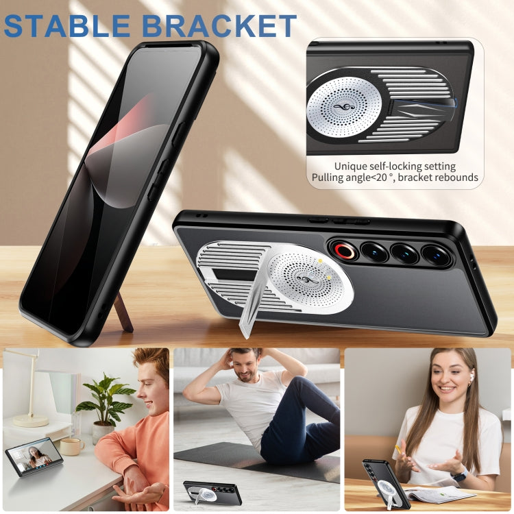 For Meizu 21 Pro Heat Dissipation Aromatherapy MagSafe Holder Phone Case(Silver) - Meizu by PMC TechLife | Online Shopping South Africa | PMC TechLife | Buy Now Pay Later Mobicred