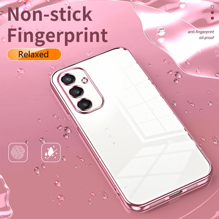 For Samsung Galaxy S25 5G Transparent Plating Fine Hole Phone Case(Silver) - Galaxy S25 5G Cases by PMC Jewellery | Online Shopping South Africa | PMC Jewellery | Buy Now Pay Later Mobicred