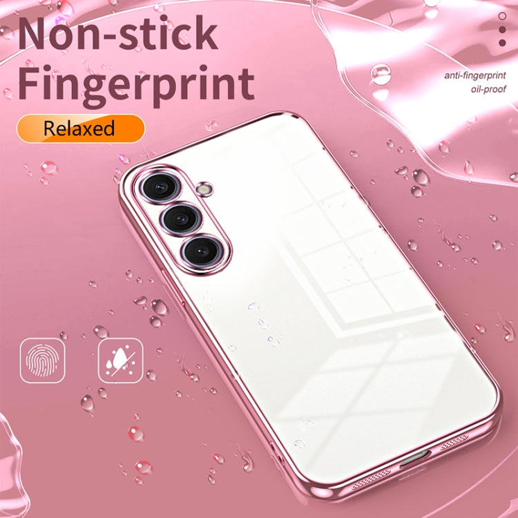 For Samsung Galaxy S25+ 5G Transparent Plating Fine Hole Phone Case(Transparent) - free shipping - PMC Jewellery - Order now!