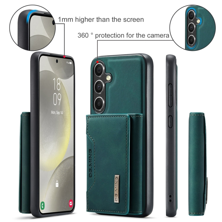 For Samsung Galaxy S24 FE 5G DG.MING M2 Series 3-Fold Multi Card Bag + Magnetic Phone Case(Green) - Galaxy S24 FE 5G Cases by DG.MING | Online Shopping South Africa | PMC Jewellery | Buy Now Pay Later Mobicred